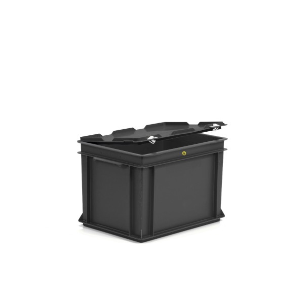 Eurobehälter ESD mit Scharnierdeckel 400x300x280