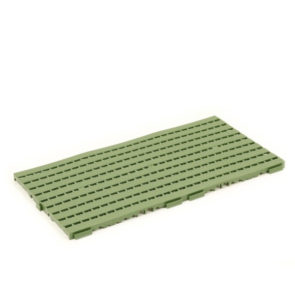 Bodenrost grün 800 x 400 x 25 mm, durchbrochene Oberfläche