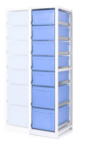 Anbauregal Behälterregal Eurobehälter 600x400 blau