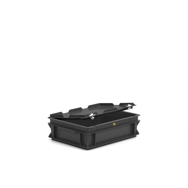 Eurobehälter ESD mit Scharnierdeckel 400x300x130